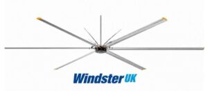 Windster UK Industrial Type Large Ceiling Fan 7.3Meter