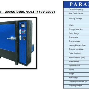 ELECTRODE OVEN 200KG DUAL VOLT 110-220V ATH- EBO- 200