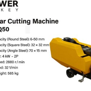 UPOWER TURKEY STEEL BAR CUTTING MACHINE 50MM. MODEL: Q50