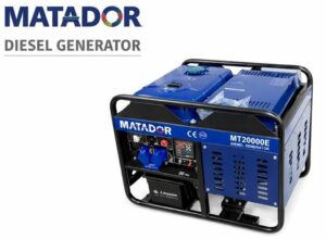 MATADOR HEAVY DUTY 14KVA DIESEL GENERATOR, OPEN TYPE, MODEL: MT20000E