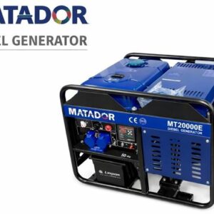 MATADOR HEAVY DUTY 14KVA DIESEL GENERATOR, OPEN TYPE, MODEL: MT20000E