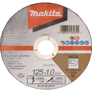 Cutting disc 125 x 1,0 x 22.23 mm, A60U