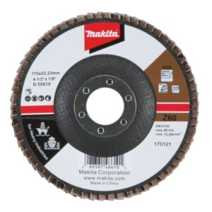 Flap disc 22.23 x 115mm, Z60, Heavy Duty