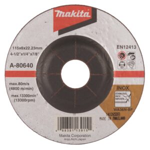 Grinding wheel 115 x 6 mm, WA36N, Metal, Stainless