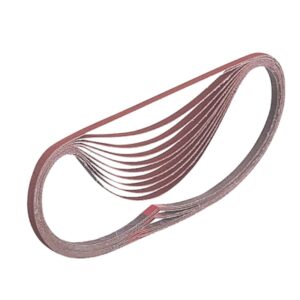 Abrasive belt 6 x 533 mm, 60G, Wood / Metal, 10 pcs