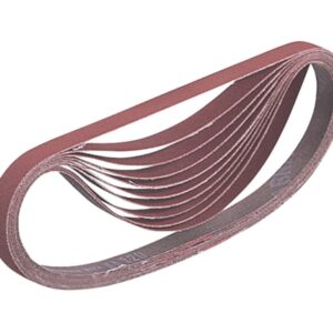Abrasive belt 13 x 533 mm, 80G, Wood / Metal, 10 pcs