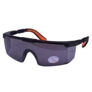 SAFETY GOGGLE BLACK ORANGE TPR