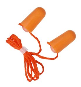 EAR PLUG WITH ORANGE NYLON CORD EC-9001C -VEEVEX
