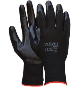 VEEVEX NITRIL GLOVES BLACK GRIP
