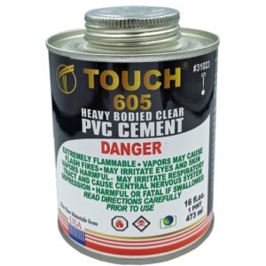 TOUCH 605 HEAVY BODIED CLEAR PVC CEMENT-500ML