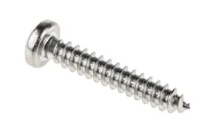 RS PRO Plain Stainless Steel Pan Head Self-Tapping Screw 25 mm 8