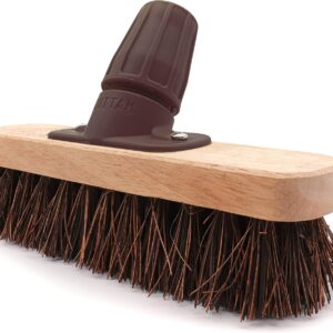 COTTAM 8 Inch Deck Scrubbing Brush Head, Rapid-Lock No-Tools Shank Fitting