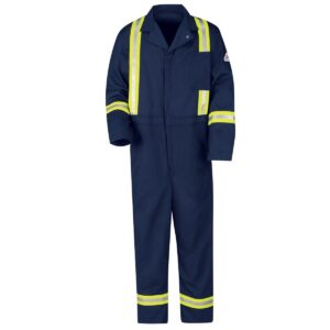 Prime Captain Flame Retardant Coverall with Reflective Tape F1023, 100% Cotton