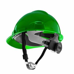 Safety Helmet with Ratchet, Green