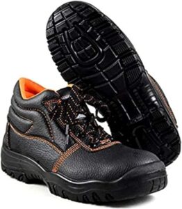 Border Long Wear Safety Shoes, Black, Low / High Ankle