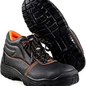 Border Long Wear Safety Shoes, Black, Low / High Ankle