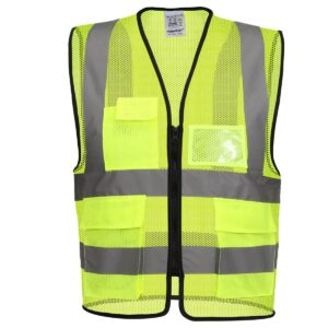 High Visibility Vest, Fabric / Mesh, 5 Pockets
