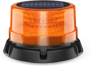 Solar LED Rotating Beacon Light with Magnet