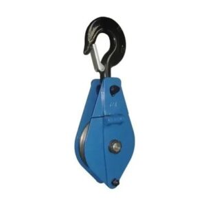 Manila Rope Pulley 1 Ton, 6 Inch Single Sheave with Safety Latch