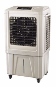 Professiona 750W Industrial Air Cooler - 60L High-Capacity Water Tank Cooler with 14,000m³/H Hurricane Airflow, 3 Speed Settings + 2 Ice Boxes - Commercial Portable AC Unit for Outdoor & Large Room Cooling