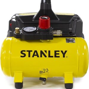 STANLEY DST100/8/6 Air Compressor 6L Oil-less Silent 1HP 1Ph 8Bar 105L/M